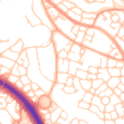 Daytime road noise heatmap for MK10 7AG