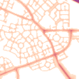 Daytime road noise heatmap for MK10 7AL