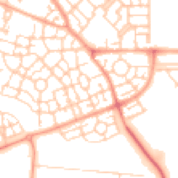 Daytime road noise heatmap for MK10 7AN