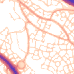 Daytime road noise heatmap for MK10 7AS
