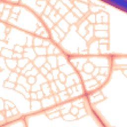Daytime road noise heatmap for MK10 7AU