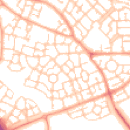 Daytime road noise heatmap for MK10 7AY