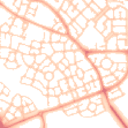 Daytime road noise heatmap for MK10 7BA