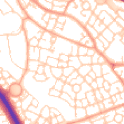 Daytime road noise heatmap for MK10 7BB