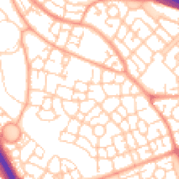 Daytime road noise heatmap for MK10 7BD