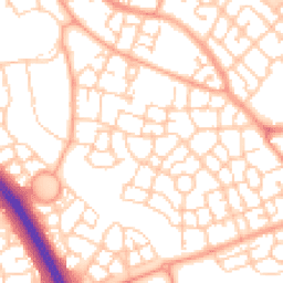 Daytime road noise heatmap for MK10 7BF