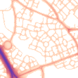 Daytime road noise heatmap for MK10 7BG