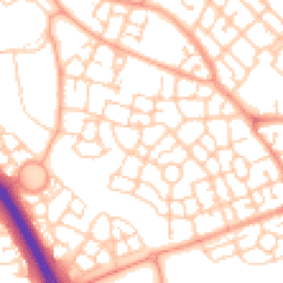 Daytime road noise heatmap for MK10 7BH
