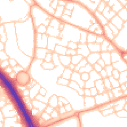 Daytime road noise heatmap for MK10 7BL