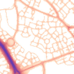 Daytime road noise heatmap for MK10 7BN