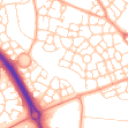 Daytime road noise heatmap for MK10 7BP