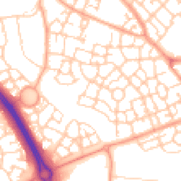 Daytime road noise heatmap for MK10 7BQ