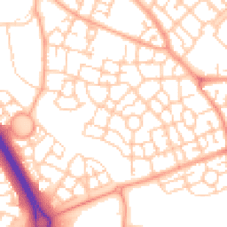 Daytime road noise heatmap for MK10 7BR
