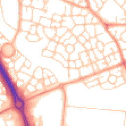 Daytime road noise heatmap for MK10 7BT