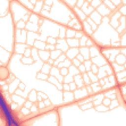 Daytime road noise heatmap for MK10 7BU