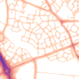 Daytime road noise heatmap for MK10 7BW
