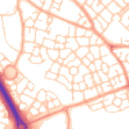 Daytime road noise heatmap for MK10 7BX