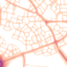 Daytime road noise heatmap for MK10 7BY