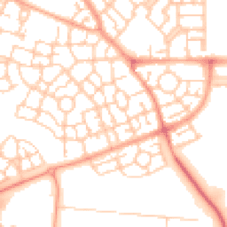 Daytime road noise heatmap for MK10 7DF