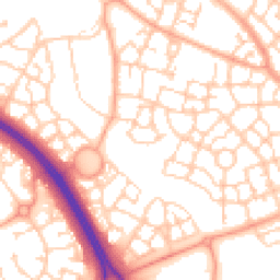 Daytime road noise heatmap for MK10 7DG
