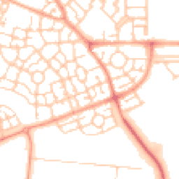 Daytime road noise heatmap for MK10 7DR