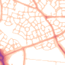 Daytime road noise heatmap for MK10 7FB