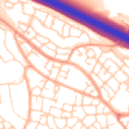 Daytime road noise heatmap for MK10 7FD