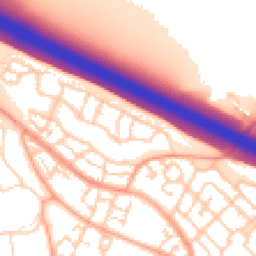 Daytime road noise heatmap for MK10 7FT