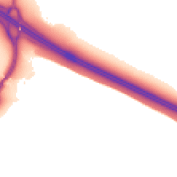 Night-time road noise heatmap for MK10 7FY