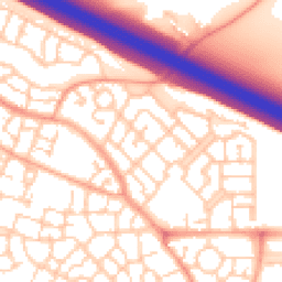Daytime road noise heatmap for MK10 7GG