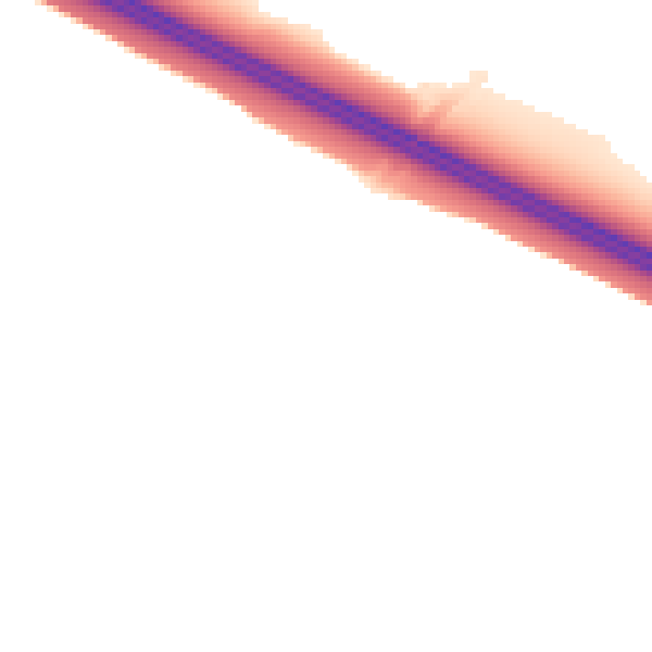 Night-time road noise heatmap for MK10 7GG