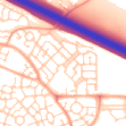 Daytime road noise heatmap for MK10 7GS