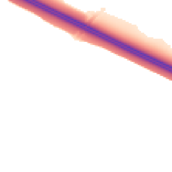 Night-time road noise heatmap for MK10 7GS