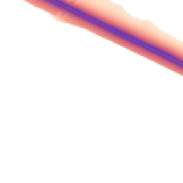 Night-time road noise heatmap for MK10 7HB