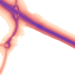 Night-time road noise heatmap for MK10 7HS