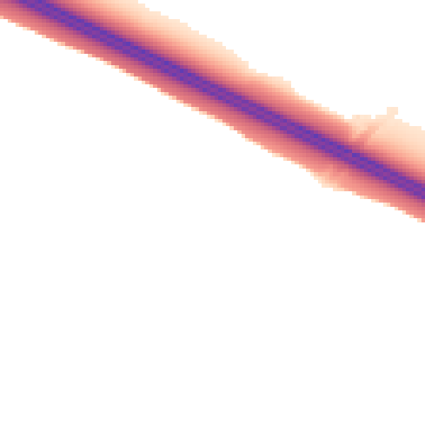 Night-time road noise heatmap for MK10 7HT