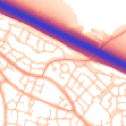 Daytime road noise heatmap for MK10 7HU