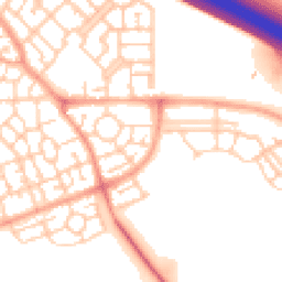 Daytime road noise heatmap for MK10 7JE