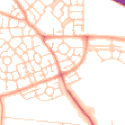 Daytime road noise heatmap for MK10 7JH