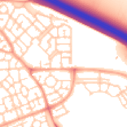 Daytime road noise heatmap for MK10 7NF
