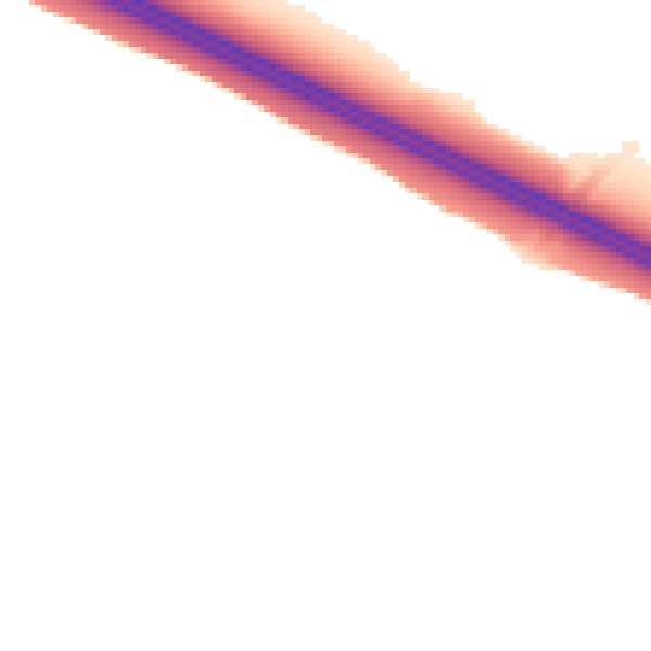 Night-time road noise heatmap for MK10 7PH