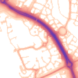 Daytime road noise heatmap for MK10 9AD