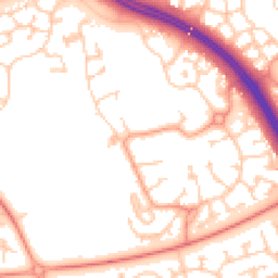 Daytime road noise heatmap for MK10 9AH