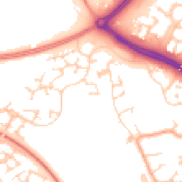 Daytime road noise heatmap for MK10 9AY