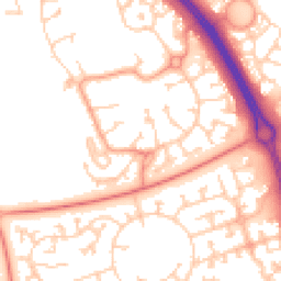 Daytime road noise heatmap for MK10 9BB