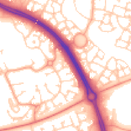 Daytime road noise heatmap for MK10 9BL