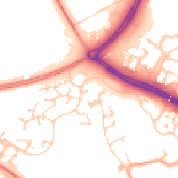 Daytime road noise heatmap for MK10 9BS