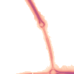 Night-time road noise heatmap for MK10 9DE