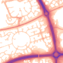 Daytime road noise heatmap for MK10 9DH