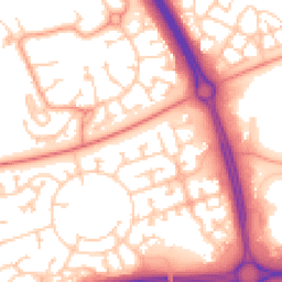 Daytime road noise heatmap for MK10 9DL